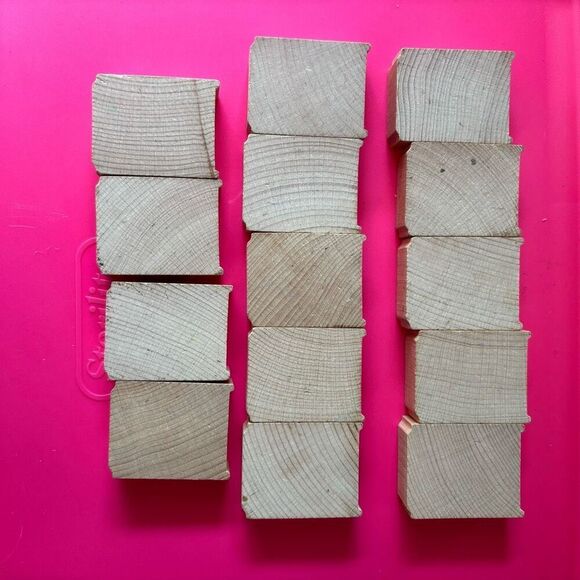 Lot of 14 Thomas Train Track Wooden Support Railway Risers - Picture 3 of 4